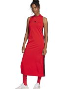adidas Sportswear Rochie din amestec de bumbac cu slit lateral - Rosu/Negru