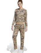 adidas Sportswear Trening cu animal print - Negru/Maro nisip