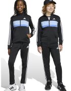 adidas Sportswear Trening cu fermoar si design colorblock Tiberio - Alb/Negru/Albastru