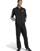 adidas Sportswear Trening lung cu fermoar si logo - Negru/Alb optic