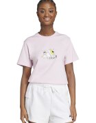 adidas Sportswear Tricou cu decolteu la baza gatului si imprimeu - Roz pastel