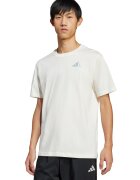 adidas Sportswear Tricou cu imprimeu logo pe partea din spate C Earth M - Albastru prafuit/Alb murdar