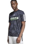 adidas Sportswear Tricou cu imprimeu logo Tiro - Negru/Gri