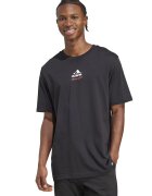 adidas Sportswear Tricou cu imprimeu pe partea din spate Gallery - Alb murdar/Gri antracit
