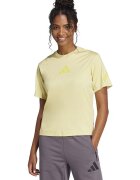 adidas Sportswear Tricou de bumbac cu imprimeu logo Z.N.E. - Galben pal