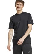 adidas Sportswear Tricou de bumbac cu model monograma Z.N.E - Negru