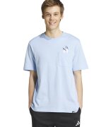 adidas Sportswear Tricou de casa din bumbac Slide - Albastru pastel