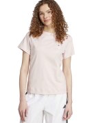 adidas Sportswear Tricou din bumbac cu decolteu la baza gatului - Piersica