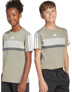 adidas Sportswear Tricou din bumbac cu imprimeu logo - Alb/Grej