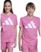 adidas Sportswear Tricou din bumbac cu imprimeu logo cauciucat - Alb/Roz