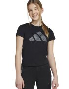 adidas Sportswear Tricou din bumbac cu imprimeu logo - Negru/Gri inchis