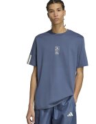 adidas Sportswear Tricou din bumbac cu logo - Albastru prafuit
