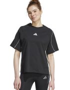adidas Sportswear Tricou din bumbac cu maneci raglan Stadium - Negru/Alb murdar