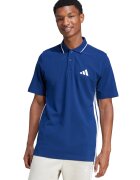 adidas Sportswear Tricou polo cu logo - Alb/Albastru inchis