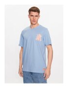 adidas Tricou albastru deschis - bumbac