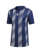 adidas Tricou Striped 19 barbati - Alb/Bleumarin