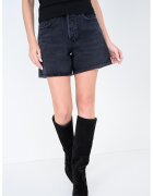AGOLDE Blugi scurti relaxed fit - Negru stins