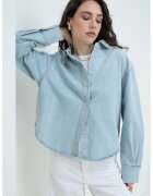 AGOLDE Camasa din denim cu maneci lungi - Albastru glaciar