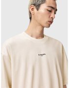 AllSaints Tricou lejer din bumbac Mikro - Alb fildes