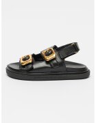 Alohas Sandale de piele Daria - Negru