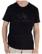 ALPHA INDUSTRIES Tricou barbati - 305301611 - Bumbac - Negru - Negru