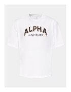 ALPHA INDUSTRIES Tricou barbati - 863029 - Alb - Bumbac
