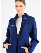 Anapurna Bluza de trening cu fermoar si logo Tedenana - Negru/Bleumarin