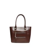 ANNA FELLINI Geanta dama piele - Isla - maro - 25x9x24 cm