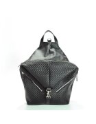 ANNA FELLINI Geanta dama piele - Mabella mica - neagra - 34x15x36 cm
