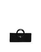 ANNA FELLINI Geanta dama piele - Nancy - negru - 34x5x15 cm