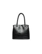 ANNA FELLINI Geantă Dama - piele naturală - 3 compartimente - negru