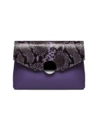 ANNA FELLINI Geanta dama piele - Plic Adriana - mov - 32x5x24 cm