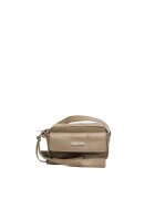 ANNA FELLINI Geanta dama piele - Thea - grej - 30x9x13 cm