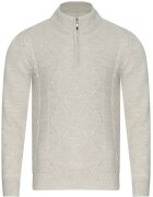 Any Many Pulover barbati - 8157 - guler scurt - bej - lana-acril -