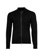 Armani Exchange Bluza de trening cu fermoar si guler mediu - Negru