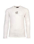 Armani Exchange Bluza din bumbac cu broderie logo - Alb