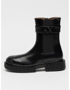 Armani Exchange Ghete de piele ecologica cu bareta decorativa - Negru
