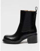 Armani Exchange Ghete de piele ecologica lacuita cu fermoar - Negru