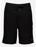 Armani Exchange Pantaloni scurti uni din bumbac cu snur - Negru