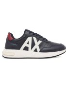 Armani Exchange Tenisi barbati bleumarin - piele ecologica