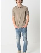 Armani Exchange Tricou polo cu model uni - Kaki
