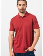 Armani Exchange Tricou polo din pique - Rosu inchis