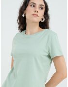 Armani Exchange Tricou regular fit cu imprimeu logo lateral - Verde menta