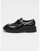 Ash Pantofi loafer din piele - Negru