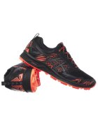 asics Pantofi sport barbati - GEL-FujiSetsu 3 G-TX - negru-portocaliu - material sintetic-textil - impermeabili