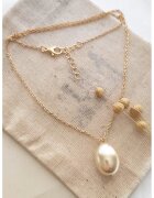 Atelier Miu Colier cu perle sintetice - Auriu - Bej deschis - Auriu/Bej deschis