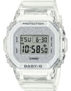 BABY-G Ceas dama BGD-565GC-7ER transparent - mecanism quartz - rezistent la apa 100m - curea din cauciuc