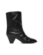BADURA Botine dama piele naturala - negru - Negru