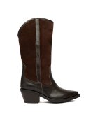 BADURA Cizme dama - cowboy - piele naturala - maro