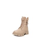 BADURA Ghete copii EO-CI12-9092-07 - bej - piele naturala - cu fermoar
